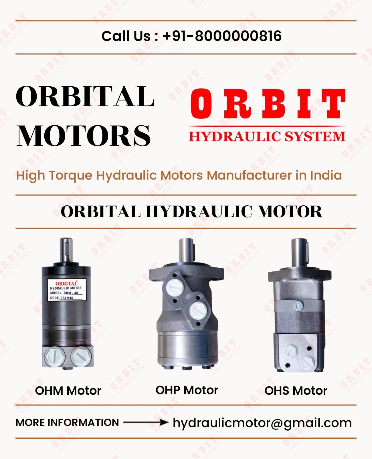 WHITE DRIVE OMM 20 HYDRAULIC MINI MOTOR - SIDE PORT VERSION
