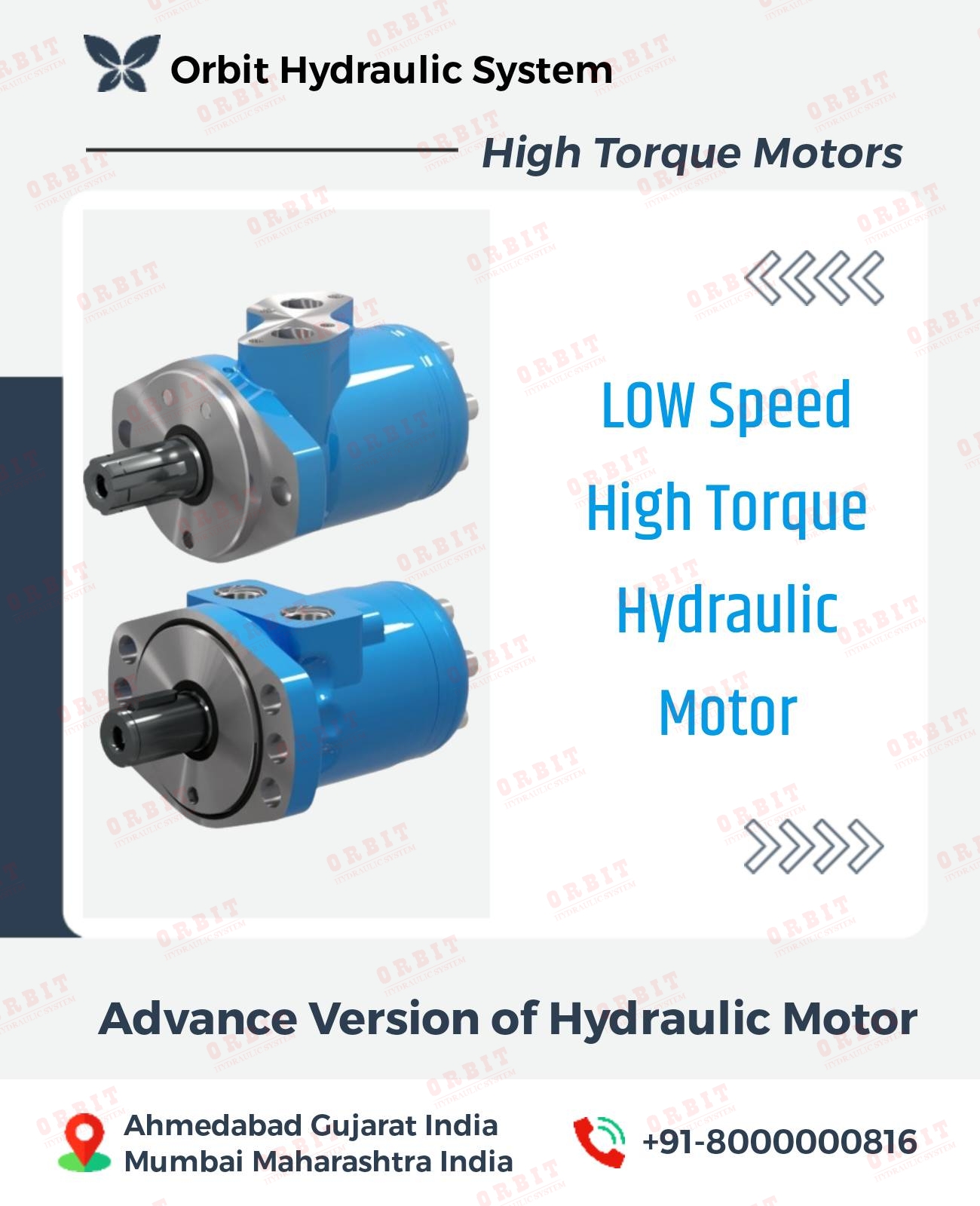 Danfoss OMM OMP OMR OMS Hydraulic Motor OMS - White Hydraulic Motor for Planter Screening & Crushing Application